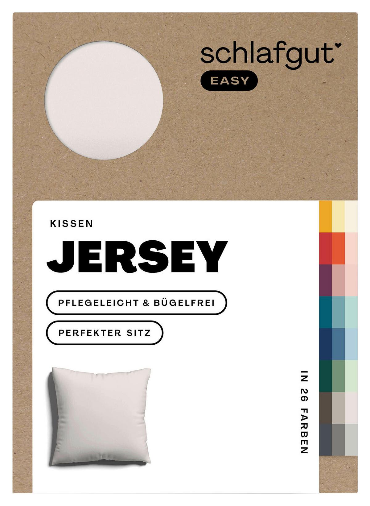 Kissenhülle Easy Jersey - Sandfarben, Basics, Textil (40/40cm) - Schlafgut