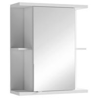 Spiegelschrank Nebraska 1-Türig BxHxT: 60x70x25 cm - Weiß, MODERN, Glas/Holzwerkstoff (60/70/25cm) - MID.YOU