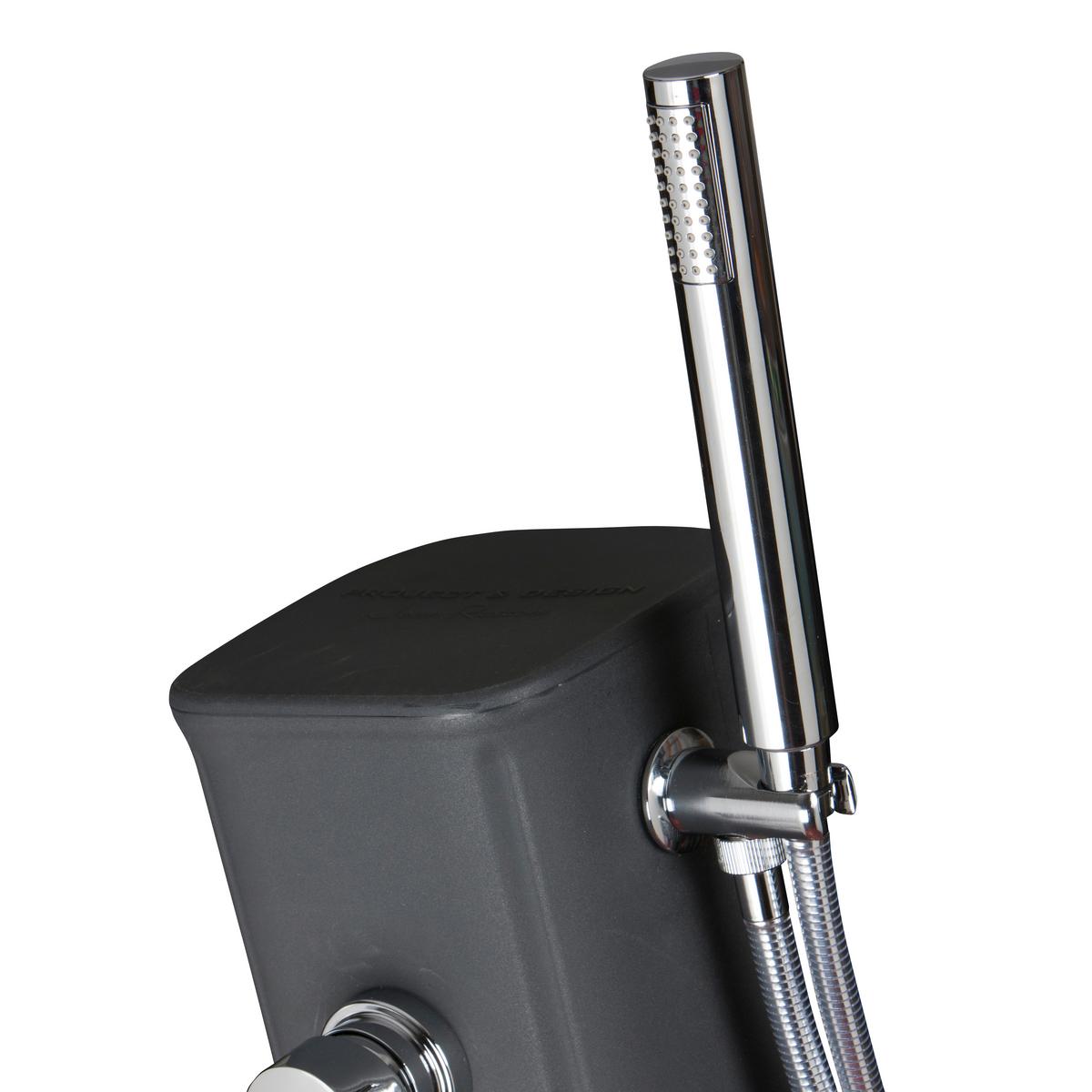 Solardusche Dusche - Dunkelgrau, KONVENTIONELL, Kunststoff (24,5/22/119cm) - Gre