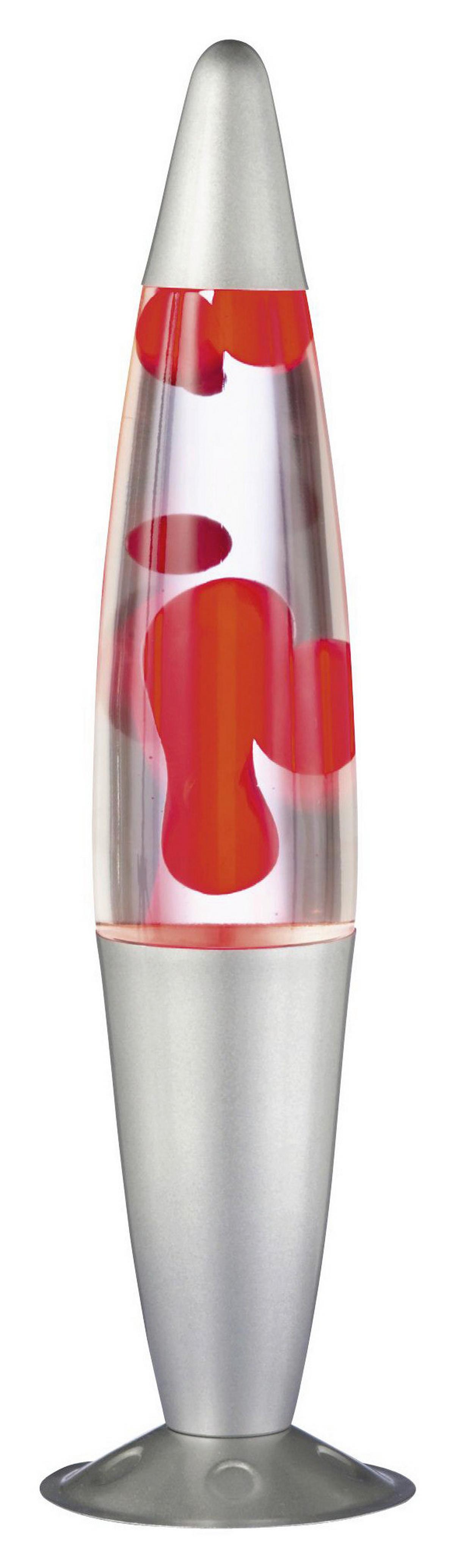 Lavaleuchte R50071110 - Rot/Silberfarben, Basics, Metall (10,5/41cm)