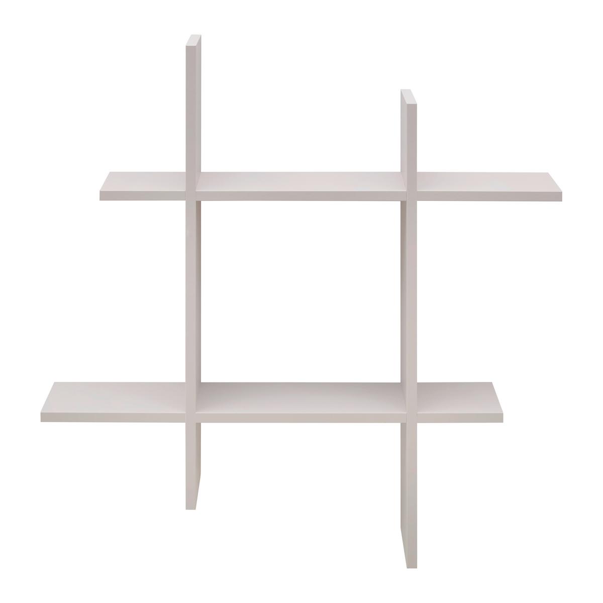 NÁSTENNÝ REGÁL LUCIA KAŠMÍR - kašmírová, Modern, kompozitné drevo (80/80/15cm) - Mömax