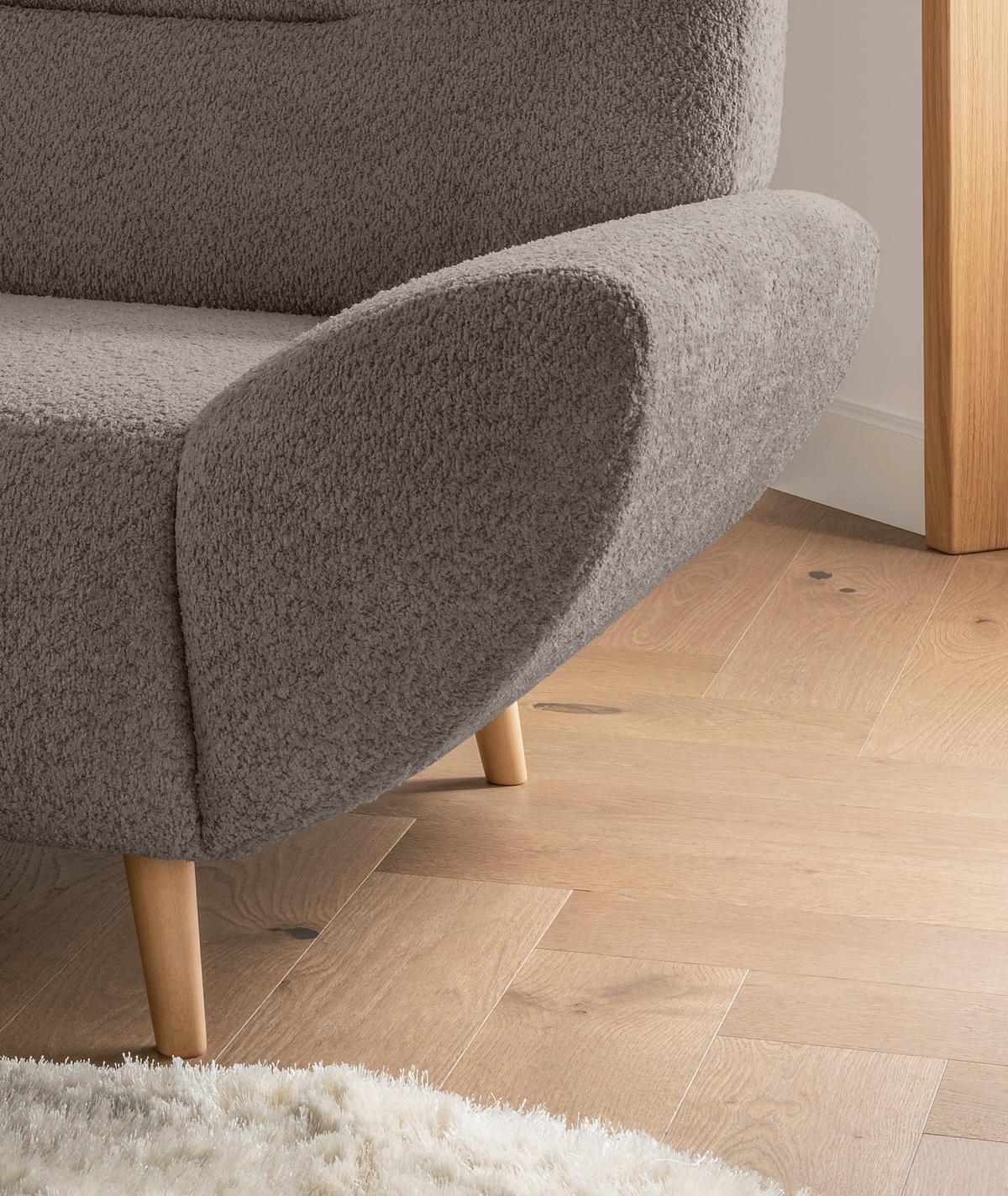 Sessel Drago, Taupe B: 111 Cm - Taupe/Wildeiche, KONVENTIONELL, Textil (111/81/90cm) - MID.YOU