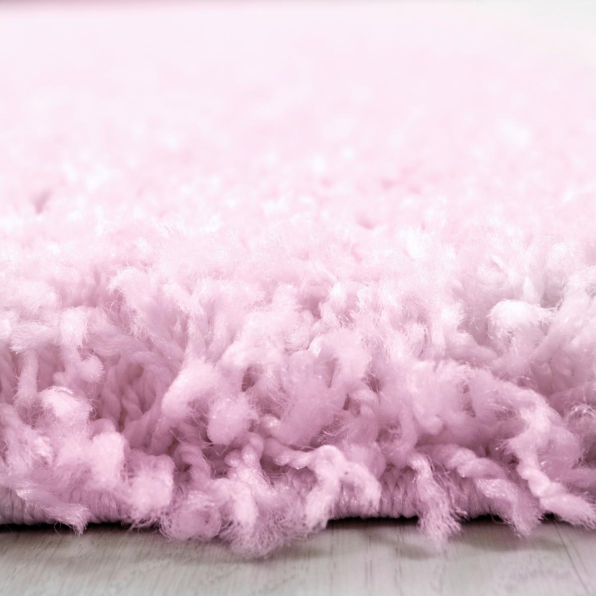 Hochflor Teppich Pink Life 140x200 cm - Pink, Trend, Textil (140/200cm)