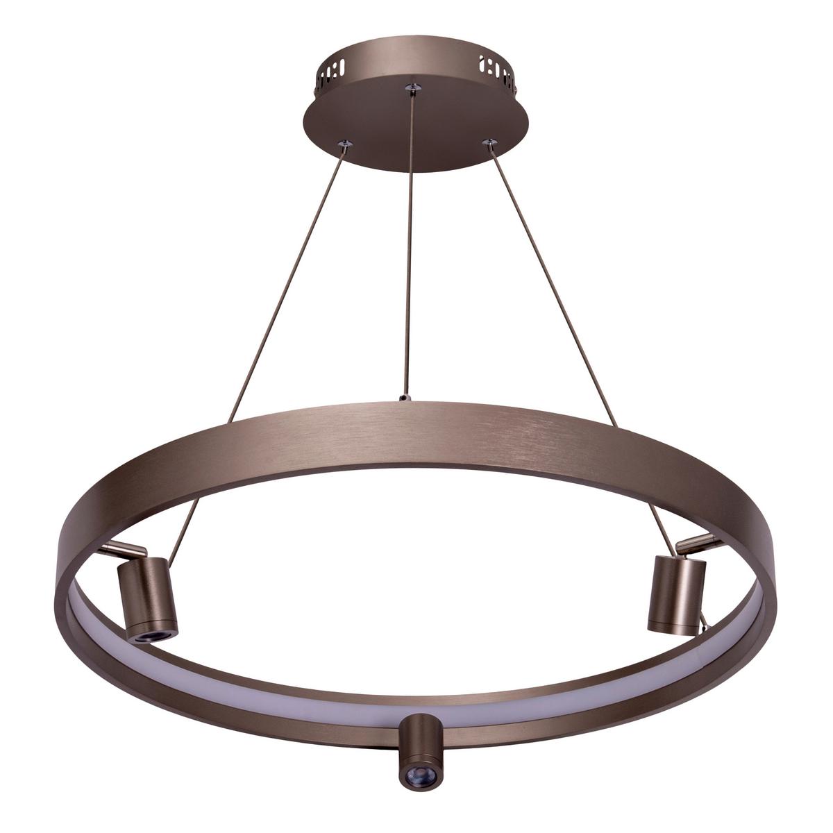 LED-Pendelleuchte 6139250 Tristan - Titanfarben, Design, Kunststoff/Metall (58/150cm) - Näve