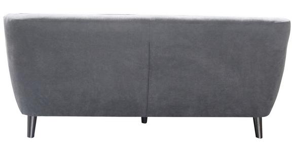 Dreisitzer-Sofa Monaco, Mikrofaser - Dunkelgrau/Schwarz, MODERN, Textil (181/82/85cm) - Luca Bessoni