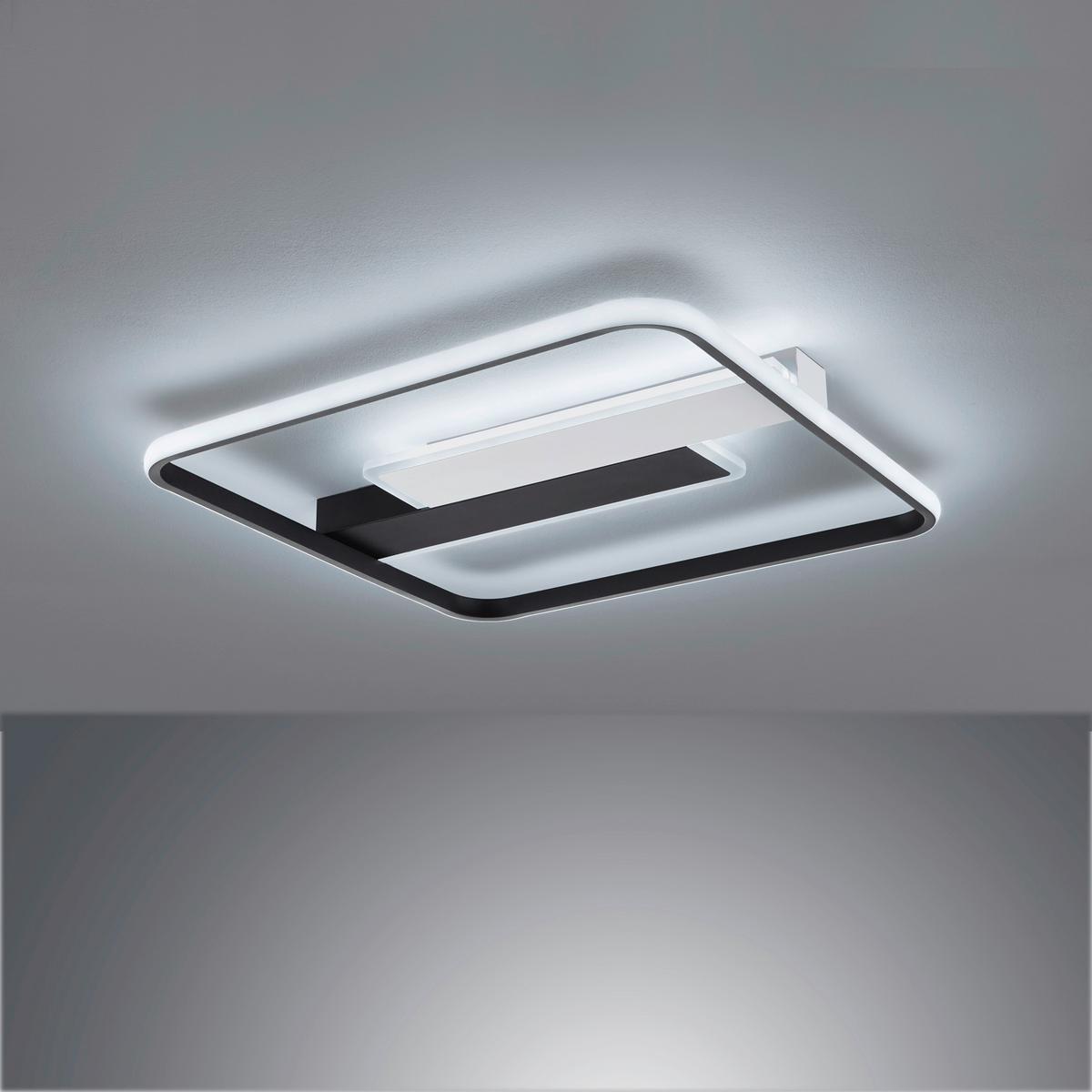 Led-deckenleuchte 21310 Blithe - Sandfarben/Schwarz, Design, Metall (50/50/5cm) - Fischer & Honsel