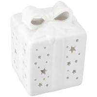 Dekogeschenkbox Alina - Weiß, KONVENTIONELL, Keramik (7,5/7,5/10,5cm) - Luca Bessoni