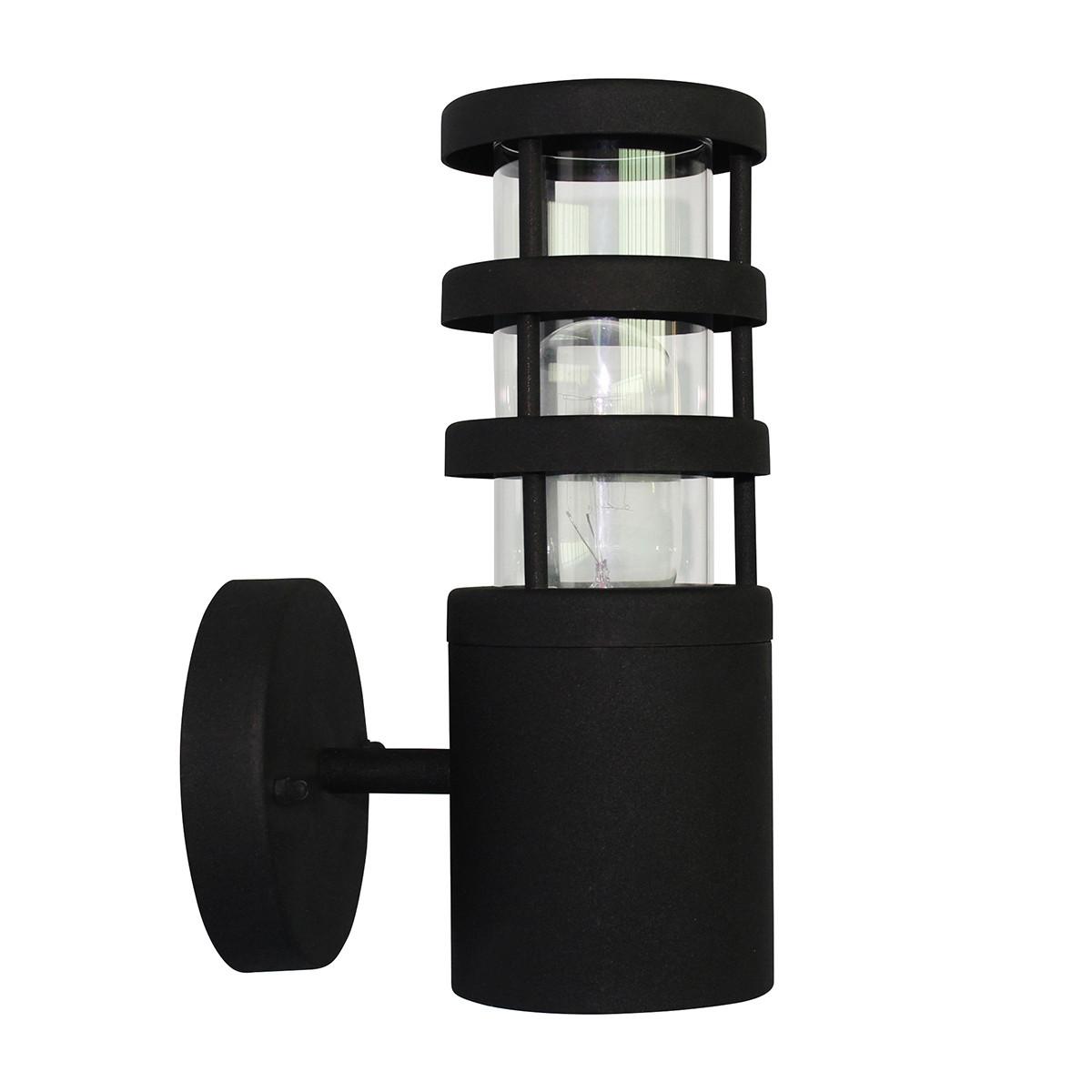 AUSSENWANDLEUCHTE HORNBAEK-W1 - Schwarz, Design, Metall (15/9/24,5cm) - Elstead Lighting