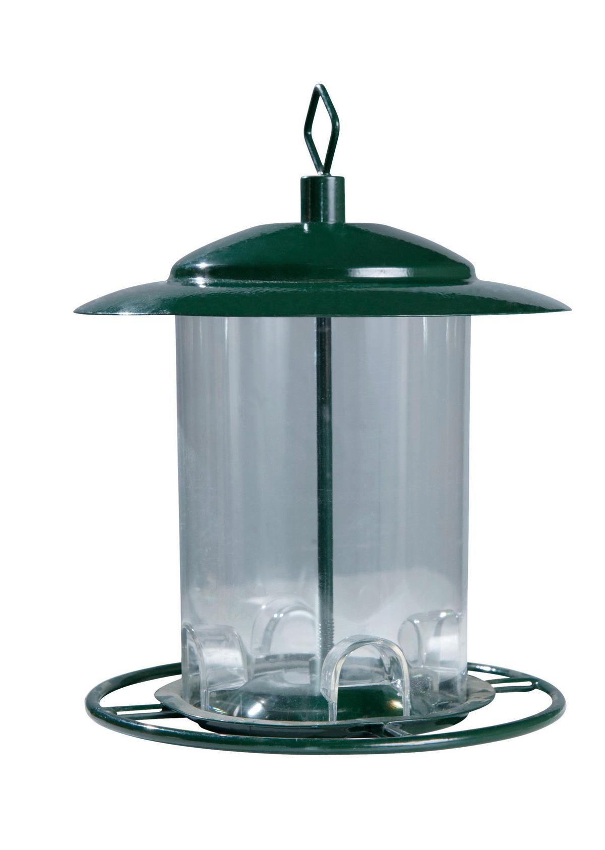 Vogelfuttersilo Compact Bxhxt: 17,5x22,5x17,5 Cm - Grün, Basics, Metall (17,5/22,5/17,5cm) - Windhager