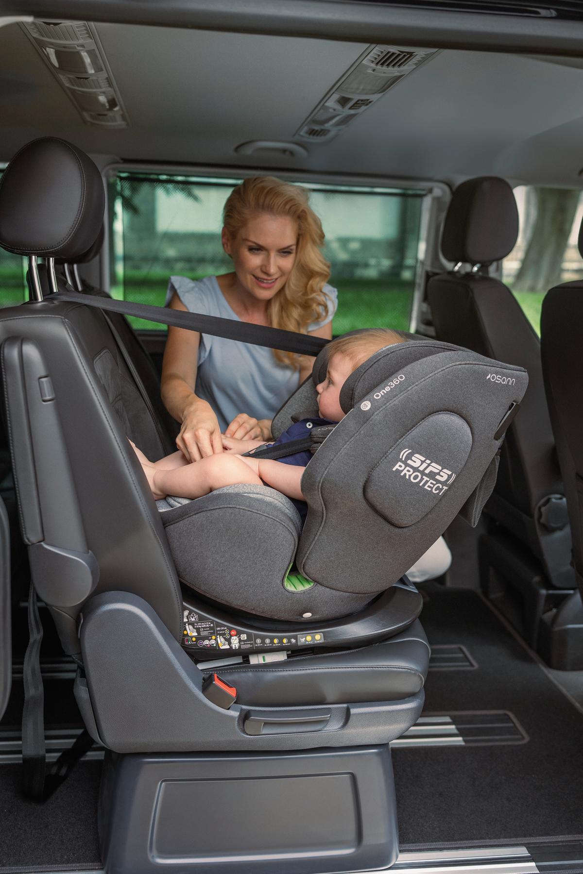 Reboarder-kindersitz One360 S - Schwarz, Basics, Kunststoff/Textil (43/58/48cm) - Osann