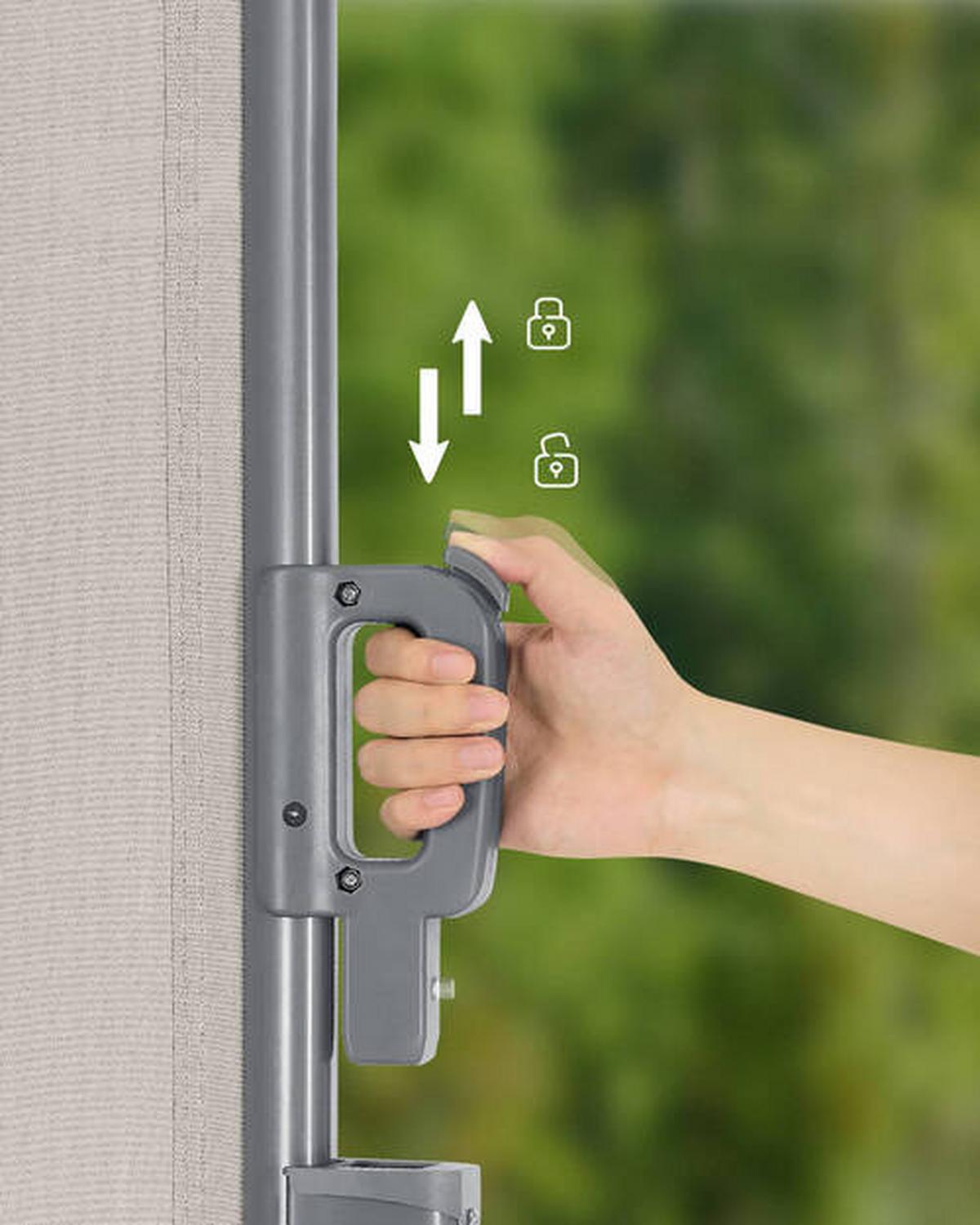 Markise Beige Grau BxH: 400x200 cm - Beige/Grau, Basics, Textil/Metall (400/200cm) - Modante