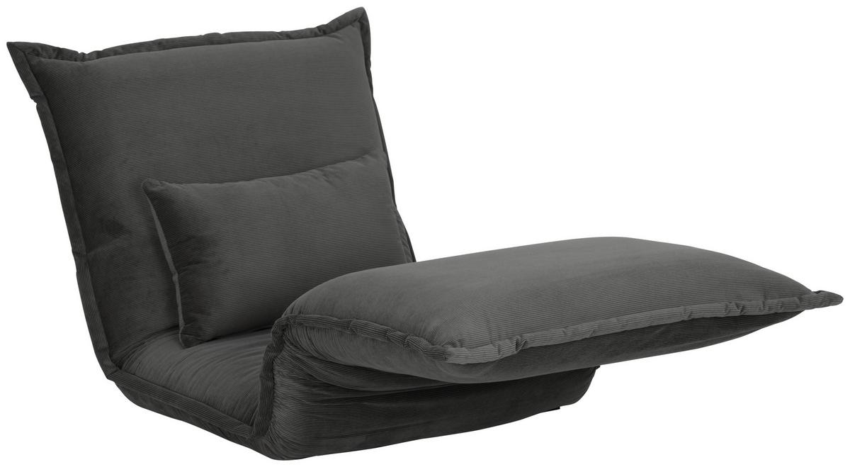 Schlafsessel Jan - Silberfarben/Grau, MODERN, Textil (77/73/87cm) - MID.YOU
