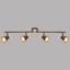 Spotleuchte Rada - Rostfarben/Goldfarben, MODERN, Holz/Metall (80/16cm) Spotleuchte Rada - Rostfarben/Goldfarben, MODERN, Holz/Metall (80/16cm)