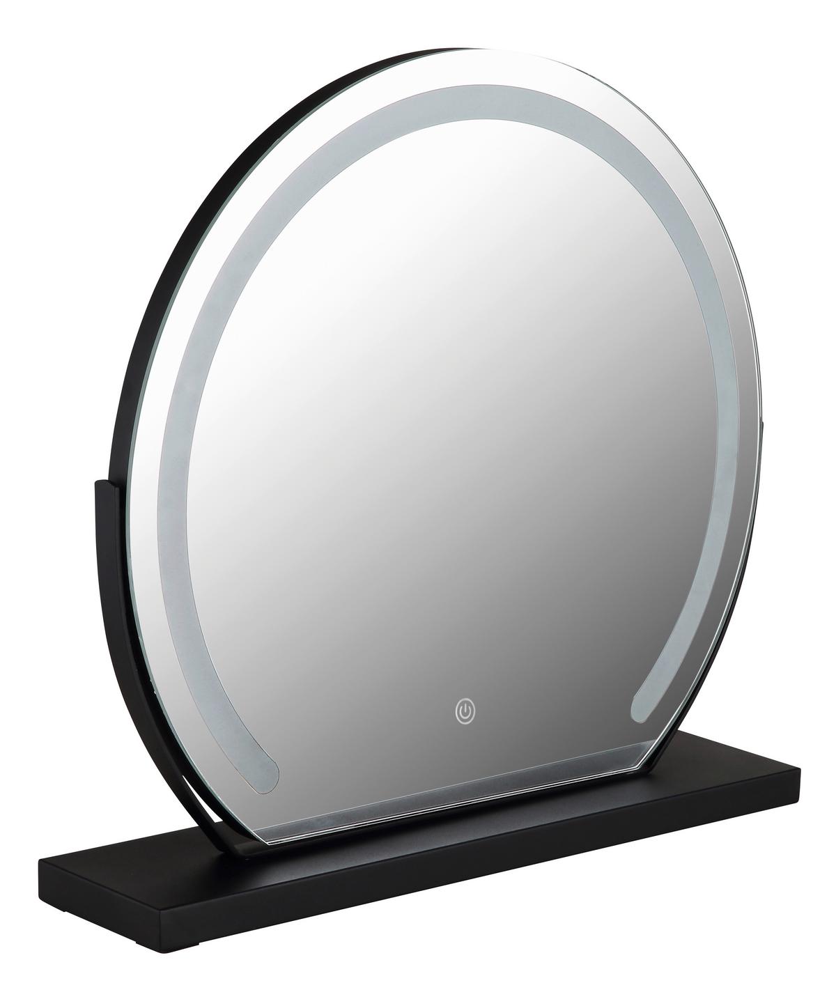 KOUPELNOVÉ ZRCADLO LUXOR - Basics, kov/plast (52/48,5/12cm) - Globo