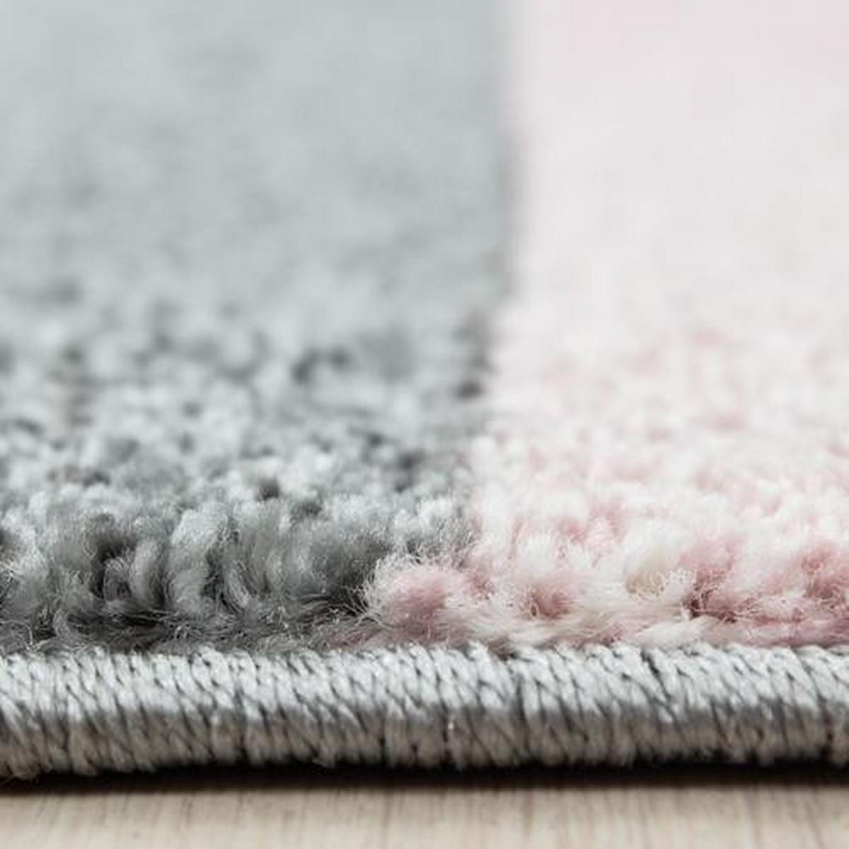 Webteppich Pink Naturfaser Lucca 80x150 cm - Pink, Trend, Textil (80/150cm)