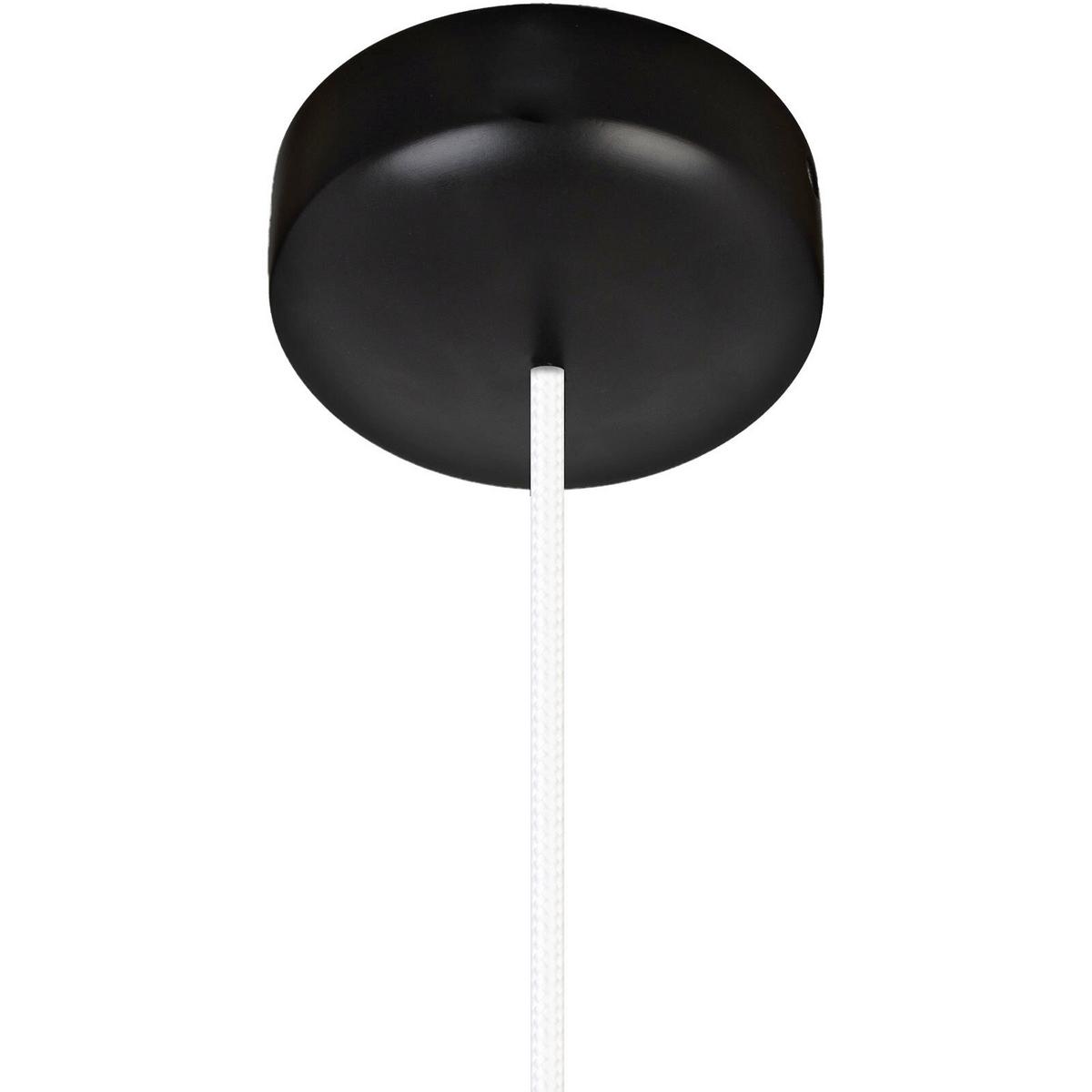 HÄNGELEUCHTE 8550239 ACORN II - Schwarz/Weiß, Design, Holz (22.5/90-140cm)