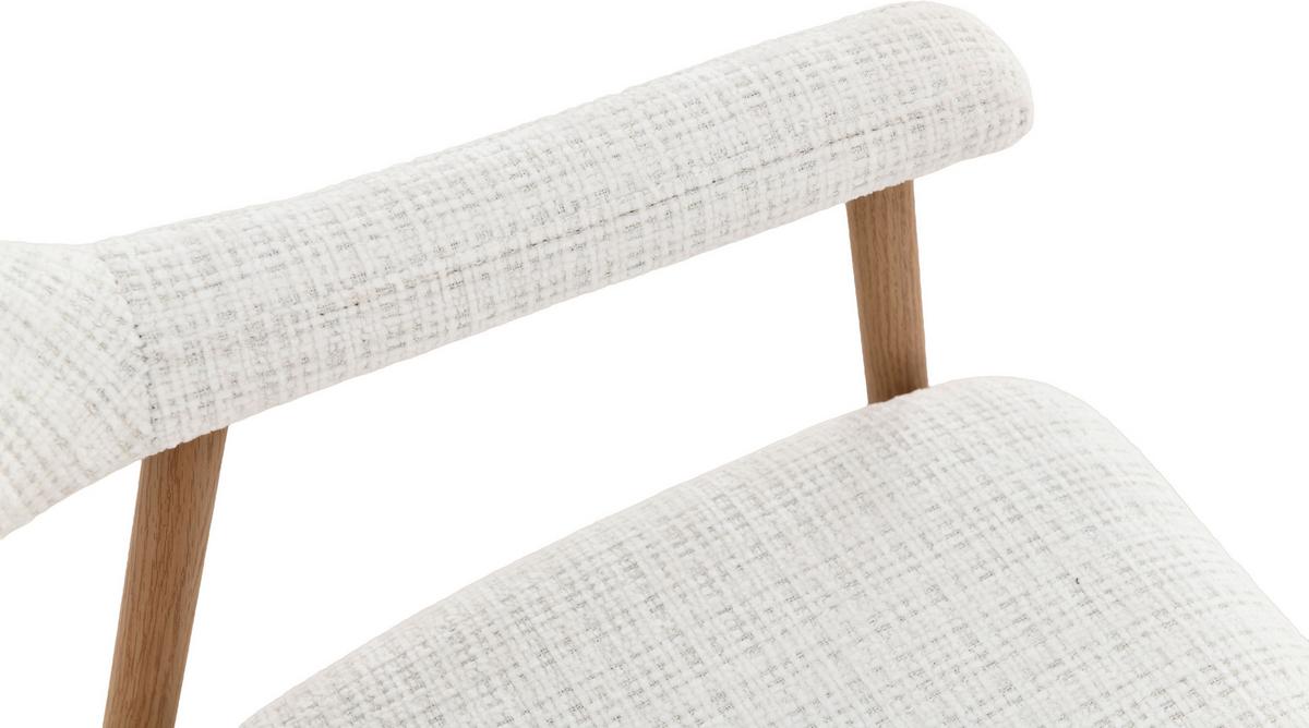 STOLIČKA S PODRÚČKAMI SILKE - farba duba/béžová, Modern, kov/drevo (57/78/60cm) - Mömax
