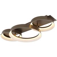 Led Mennyezeti Lámpa Camron - opál/cappuccino, Basics, műanyag/fém (70/35/12cm) - Luca Bessoni