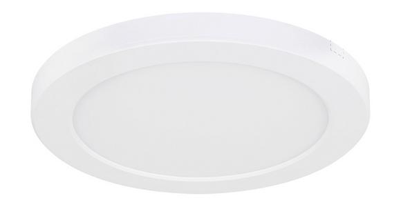 LED-Deckenleuchte Nita Ø 22 cm, Farben Fixierbar - Opal/Weiß, MODERN, Kunststoff (22/1,8cm) - Luca Bessoni
