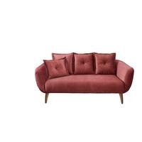 2,5-Sitzer Baggio Koralle B: 196 cm - Koralle/Buchefarben, MODERN, Textil (196/94/103cm) - Livetastic