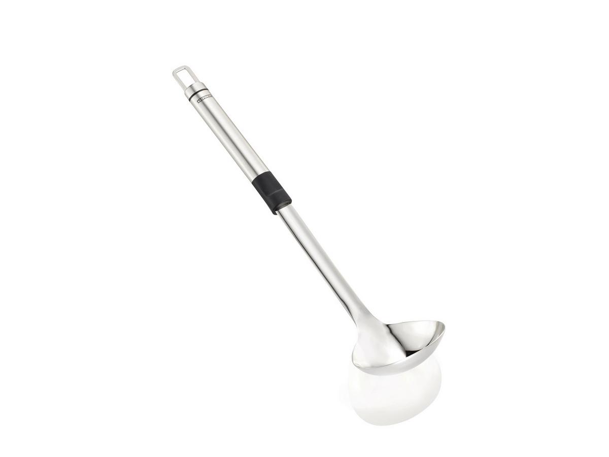 Schöpflöffel Kasper - Edelstahlfarben/Schwarz, Basics, Kunststoff/Metall (32,5/7,35/4,8cm) - Leifheit