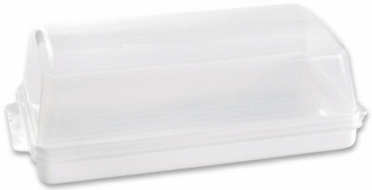 Brotdose aus Kunststoff Gerold ca. 40/14/19 cm - Klar, KONVENTIONELL, Kunststoff (40/14/19cm)