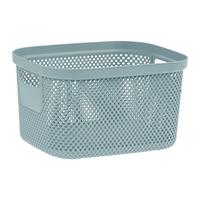 KOŠÍK NA DROBNOSTI STINE -M- CA. 6L - modrá, Moderní, plast (27/21,5/15cm)