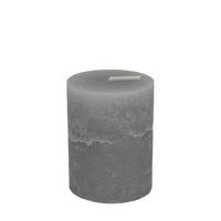 Válcová sviečka LIA - svetlosivá, Modern, textil/prírodné materiály (6.8/9cm) - Premium Living