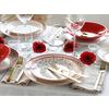 Kombiservice Joy Rot-Bunt Creme, Rot 16--Teilig - Multicolor, Basics, Keramik - Creatable
