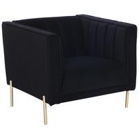 Fotel Sono 101/85 Cm - fekete, Design, textil (101/75/85cm) - Livetastic