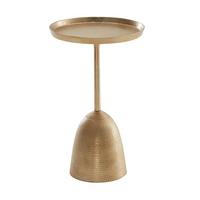 Odkládací stolek barva zlatá š: 33cm - barvy zlata, Design, kov (33/33/53cm) - MID.YOU