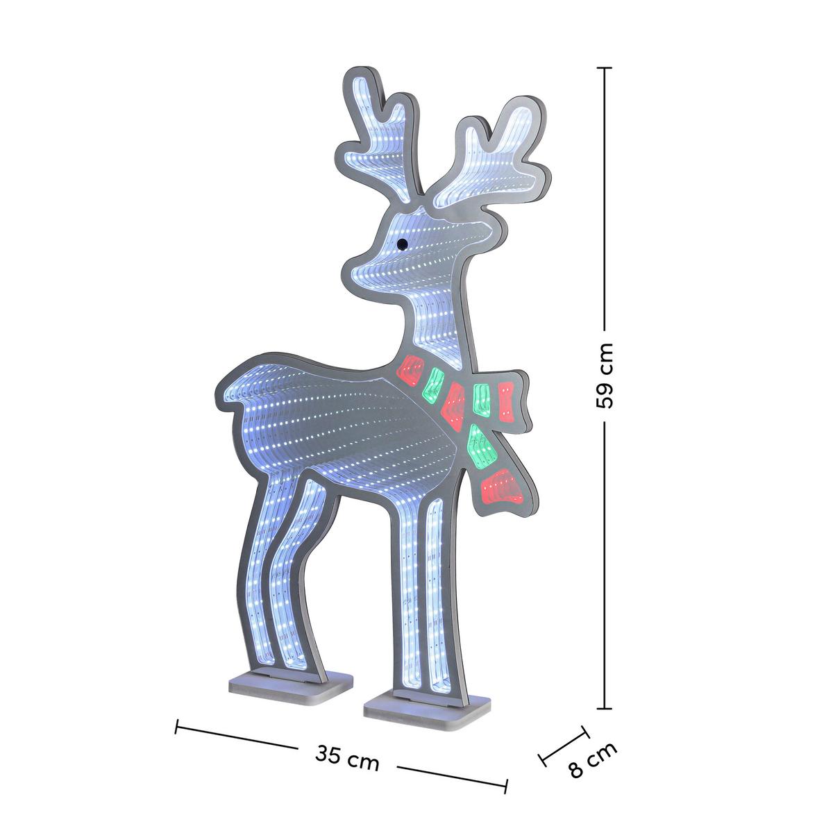 LED-Dekoleuchte Rudi - Chromfarben/Weiß, Basics, Kunststoff (35/8/59cm) - James Wood