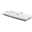 Komfortschaummatratze Zoe 90x200 cm H2 H: 15 cm - Weiß, Textil (90/200cm) - Primatex