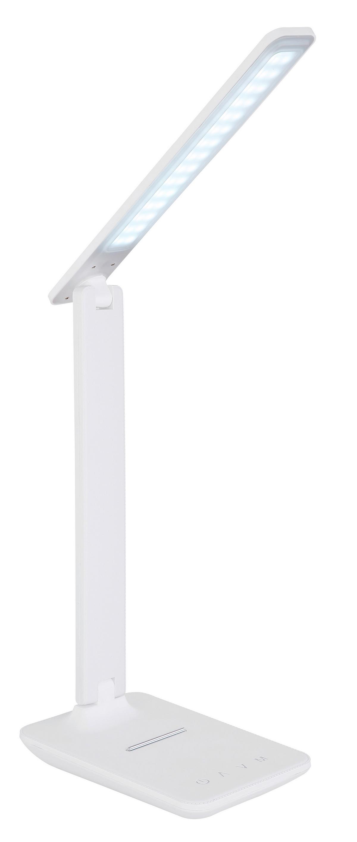LED-Tischlampe dimmbar Opal/Weiß Touch - Opal/Weiß, Design, Kunststoff (28,5/11,5/56,5cm) - Globo