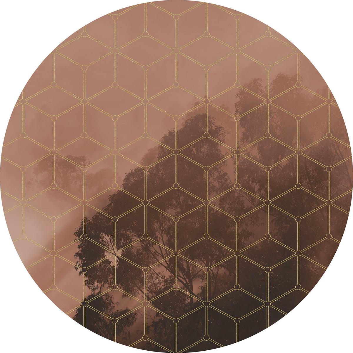 Fototapete D1-084 New Morning - Rot/Braun, Trend (125cm)