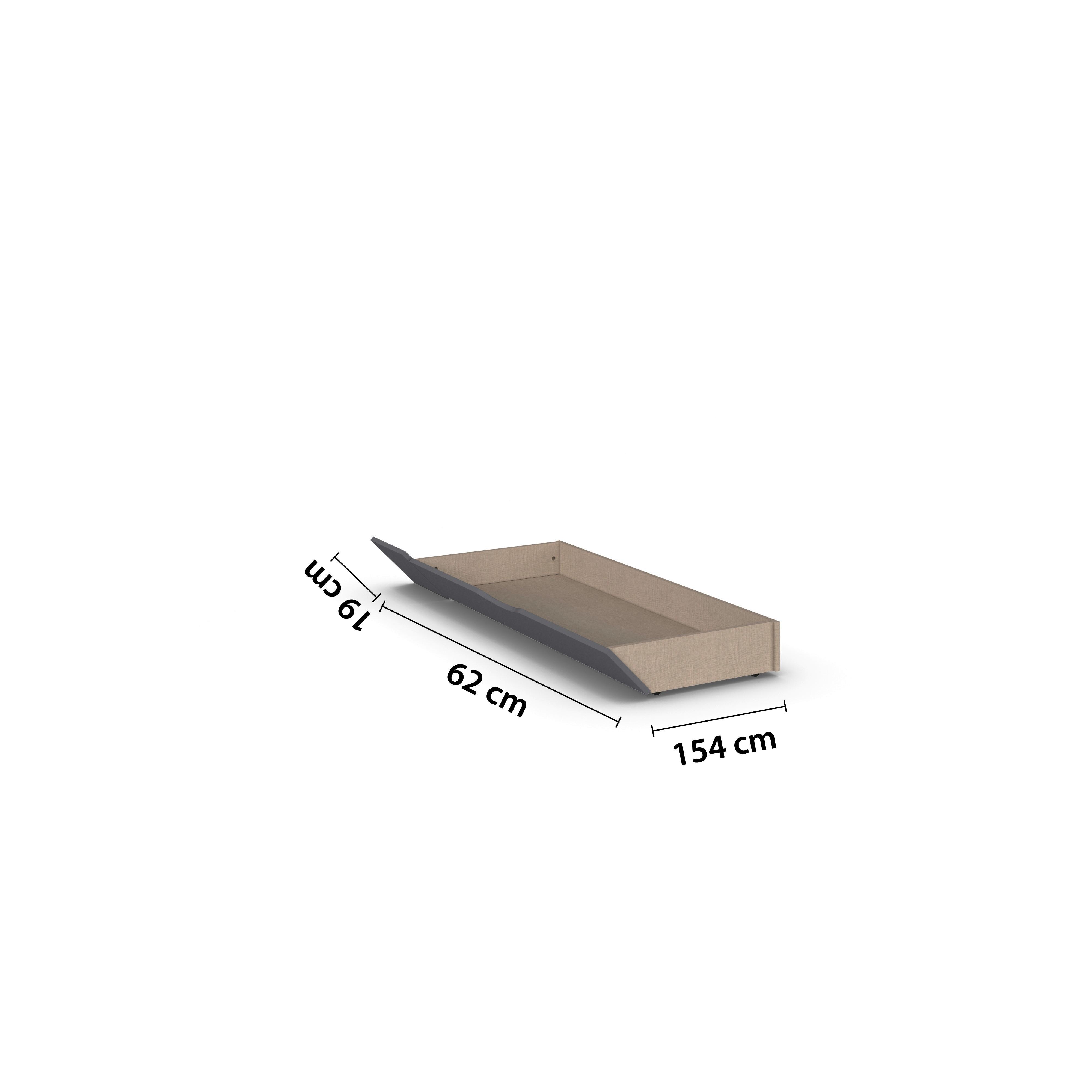 Bettkasten Calisto - KONVENTIONELL, Holzwerkstoff (154/19/62cm) - James Wood