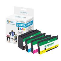 G&G Druckerpatronen 4-Er Set Kompatibel: HP953XL, 3HZ52AE - Schwarz, Basics, Kunststoff