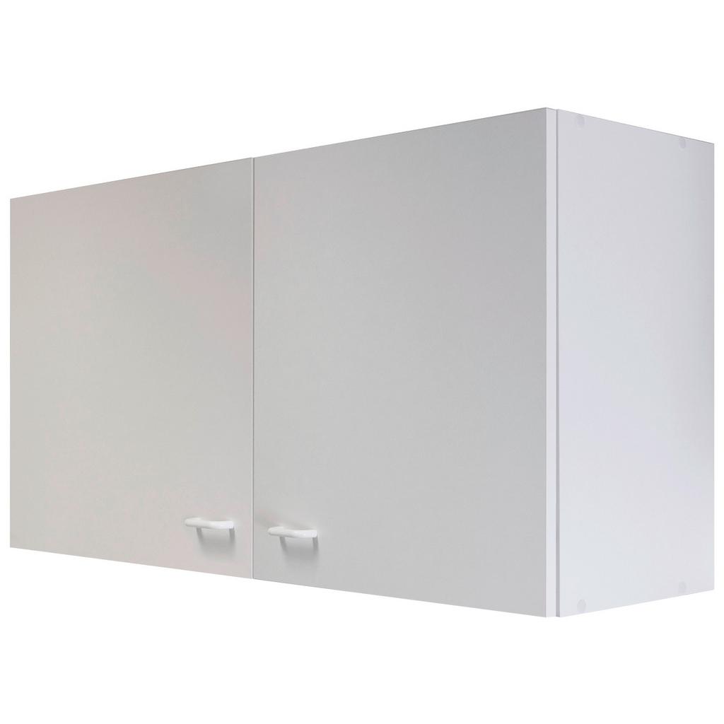 Küchenoberschrank Speed B: 100 cm Weiß 2 Drehtüren