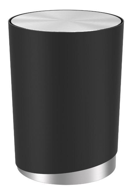 Kozmetický kôš Chris, 5l - čierna, Modern, kov/plast (19,05/25,4cm) - Premium Living
