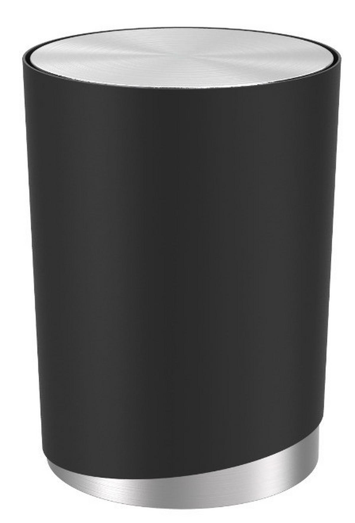 Kozmetický kôš Chris, 5l - čierna, Modern, kov/plast (19,05/25,4cm) - Premium Living