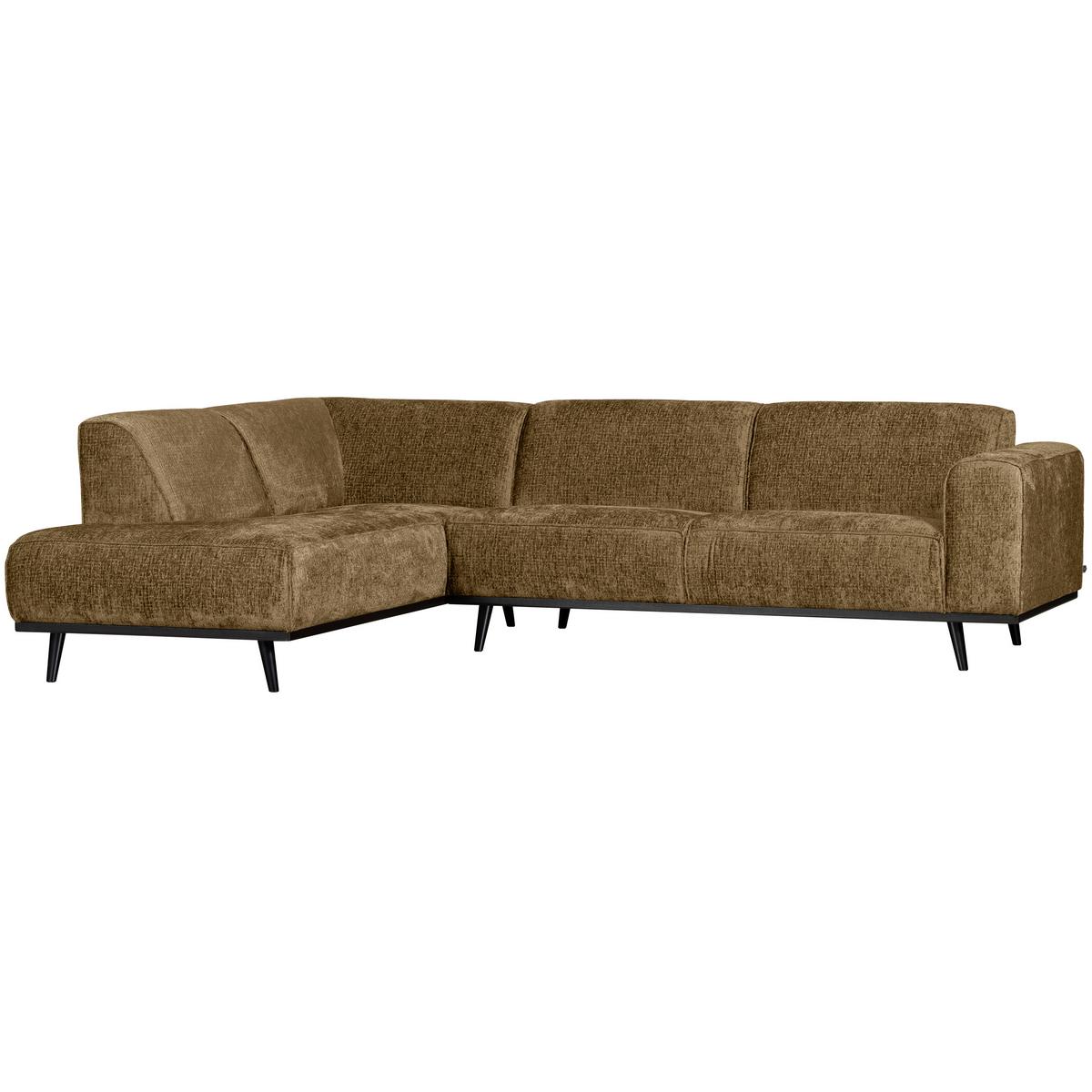 Ecksofa Statement Gelb S: 210x274cm - Gelb/Schwarz, Design, Textil (210/274cm) - Livetastic