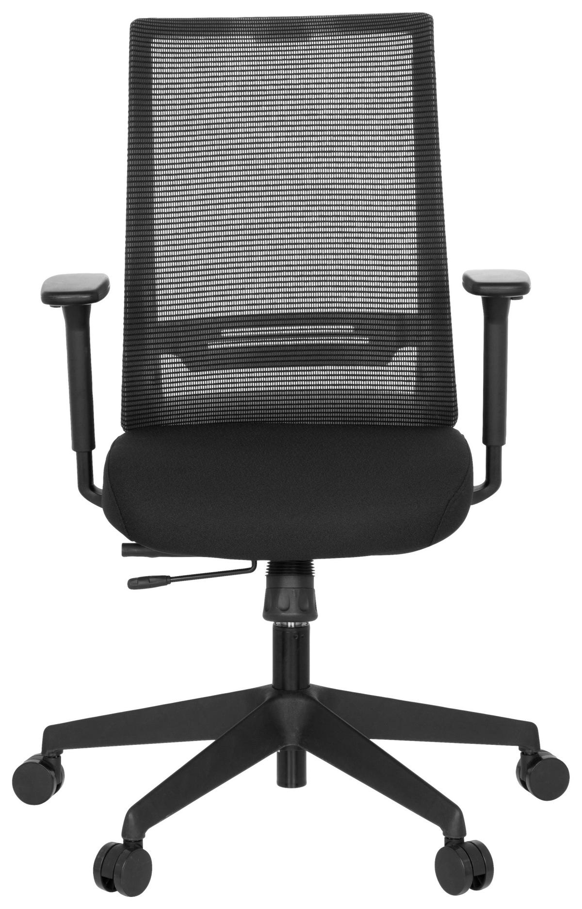 Drehstuhl Coniston Schwarz - Schwarz, MODERN, Kunststoff/Textil (65/108/54cm) - MID.YOU