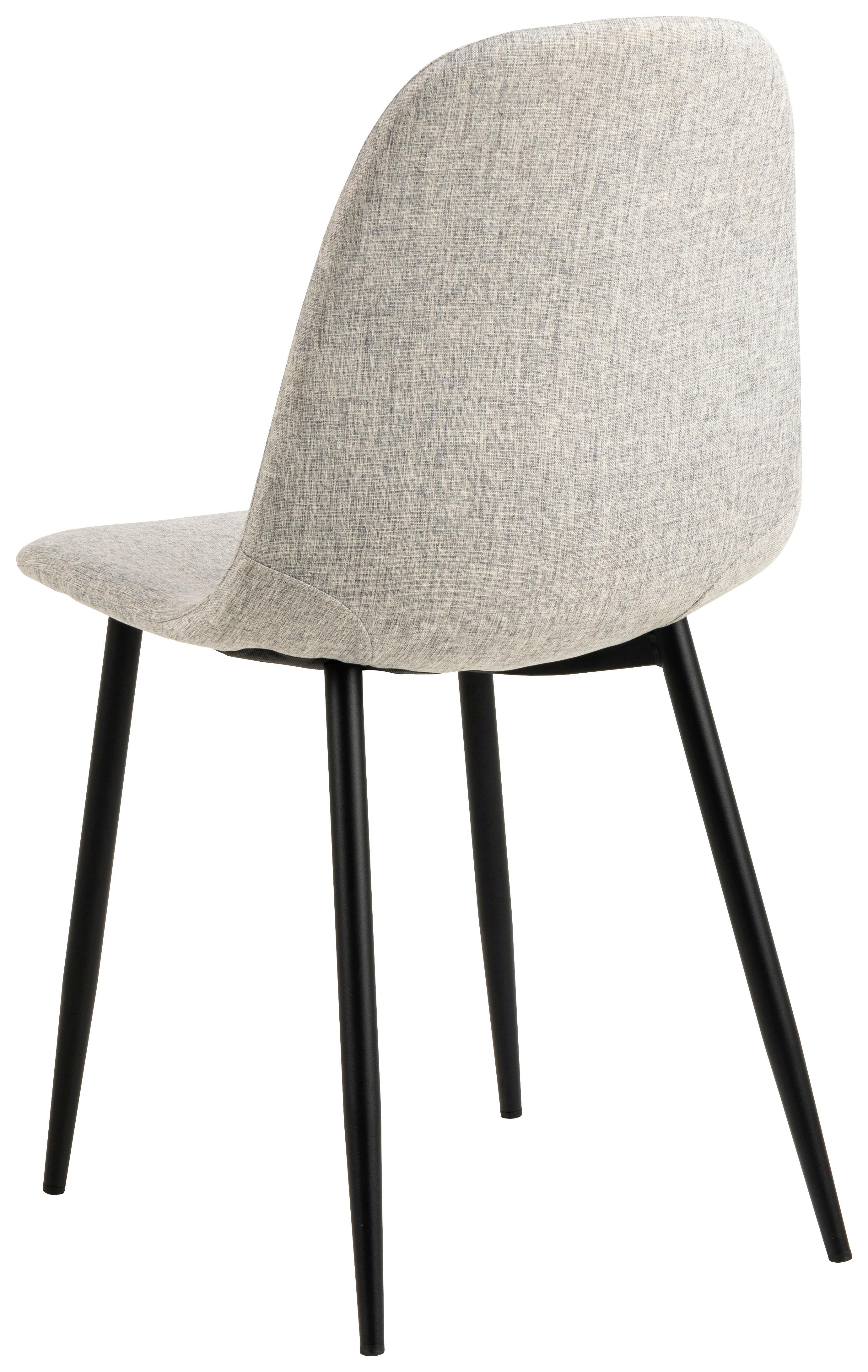 Židle CELIA světle šedá - černá/světle šedá, Trend, kov/textil (44/86/54cm) - MID.YOU