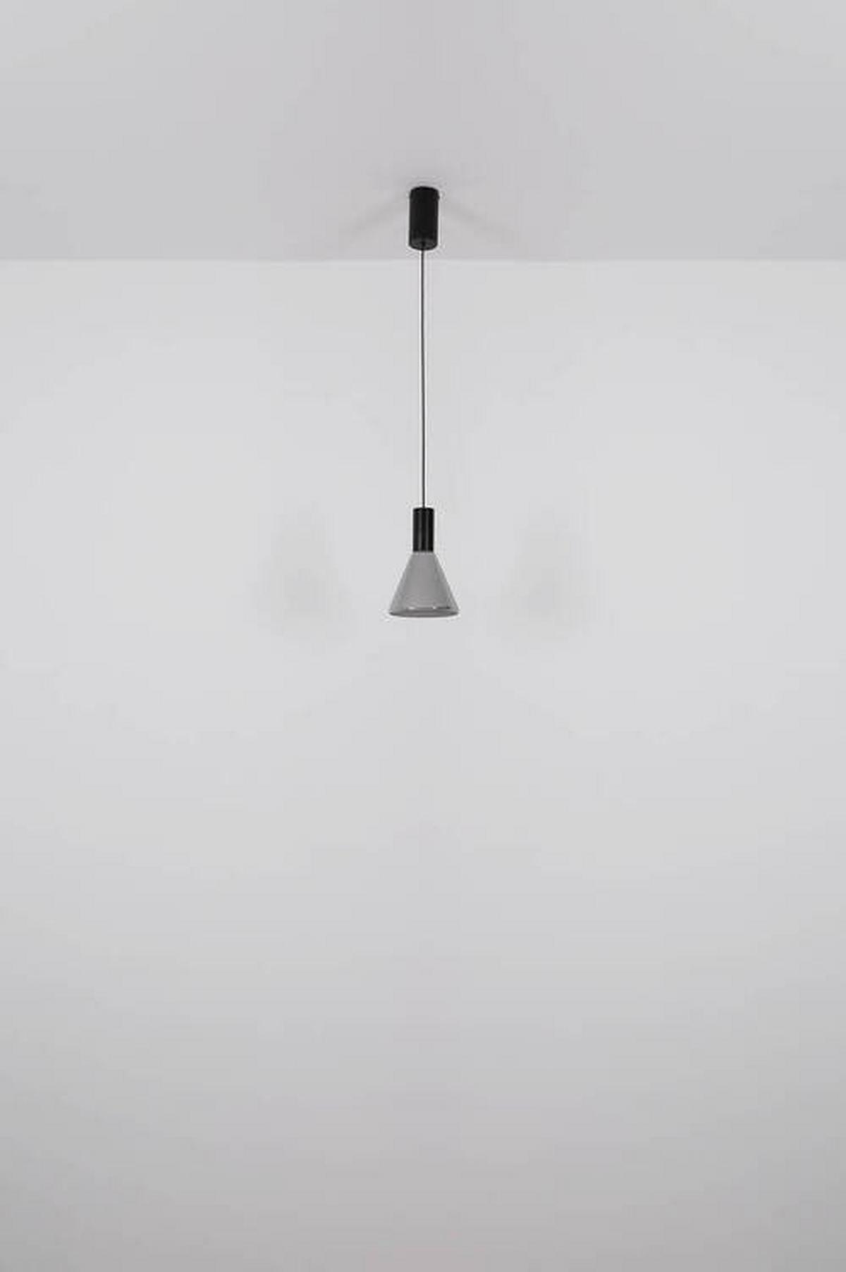 LED-Hängeleuchte 15741h1 - Schwarz, Design, Glas/Metall (17/150cm) - Globo