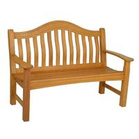 Gartenbank Holz Kingston 2-Sitzer - Eukalyptusholzfarben/Braun, MODERN, Holz (67/91/131cm) - Gardenson