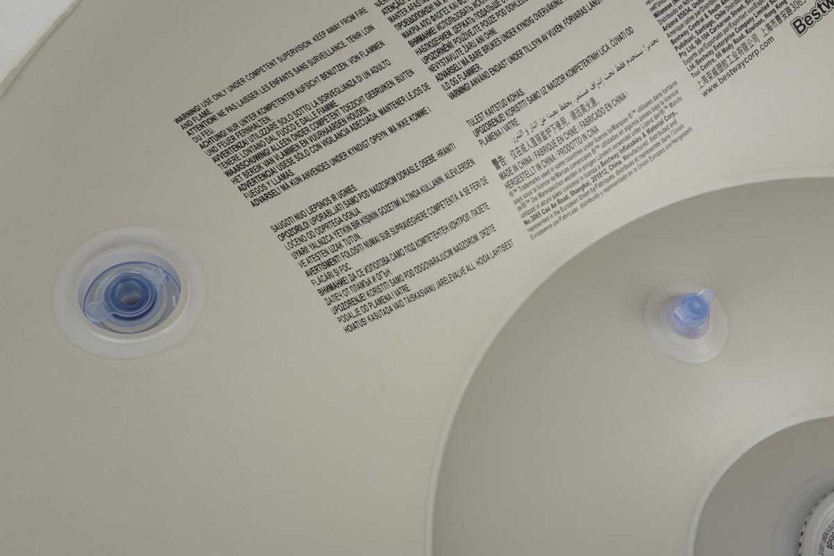 Luftsessel Luxury Outdoor Beige/Transparent mit Led - Transparent/Beige, MODERN, Kunststoff (102/97/71cm) - Bestway