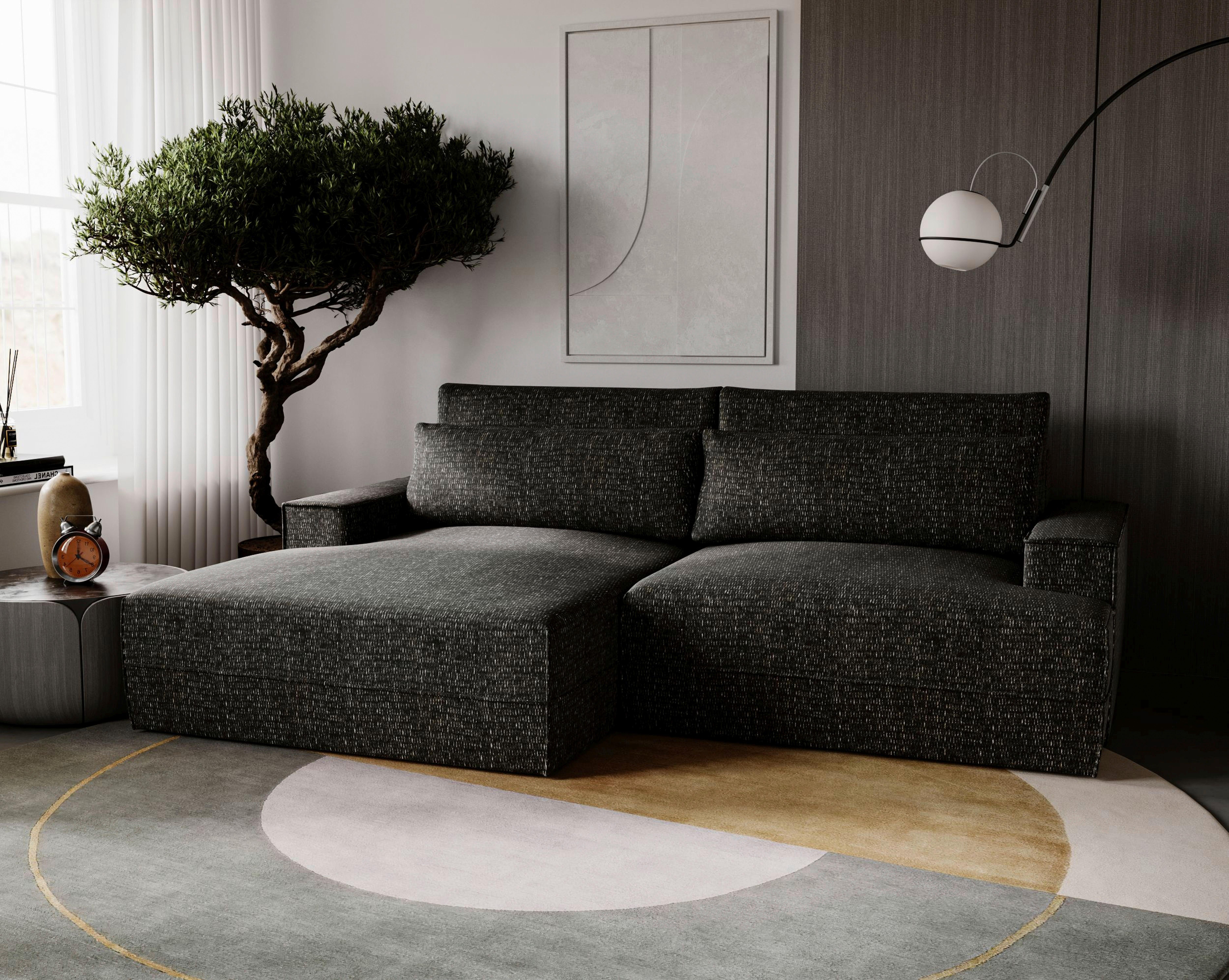 Fresh Schwarz S: 156x272 Cm - Schwarz, Design, Textil (156/272cm) - Livetastic