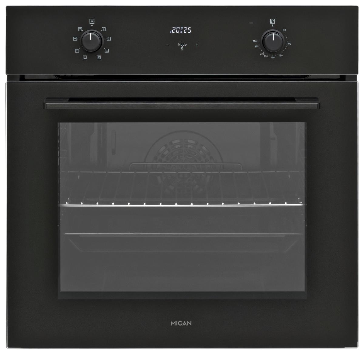 Einbaubackofen Boahsd65 - Schwarz, Basics, Glas/Metall (59,5/59,5/57cm) - Mican