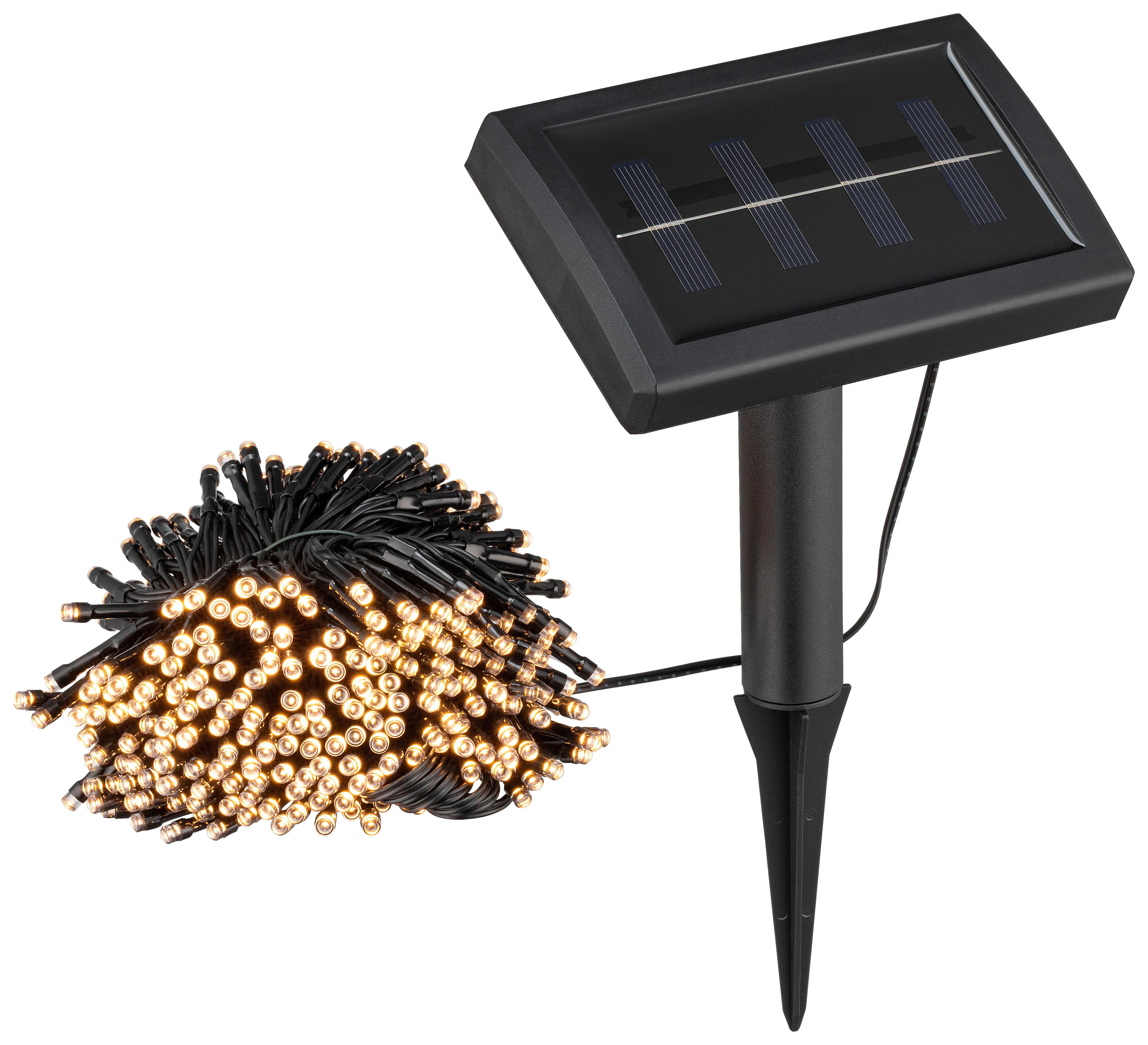 Solarleuchte, 400 Leds Ketti - Schwarz, Basics, Kunststoff (2395cm) - Homezone
