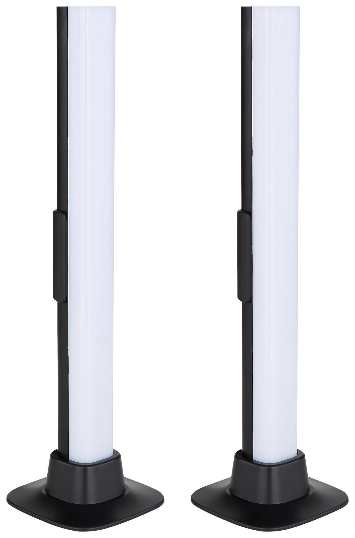 Tischleuchte Jenny - Opal/Schwarz, MODERN, Kunststoff (3/3/30cm) - Luca Bessoni